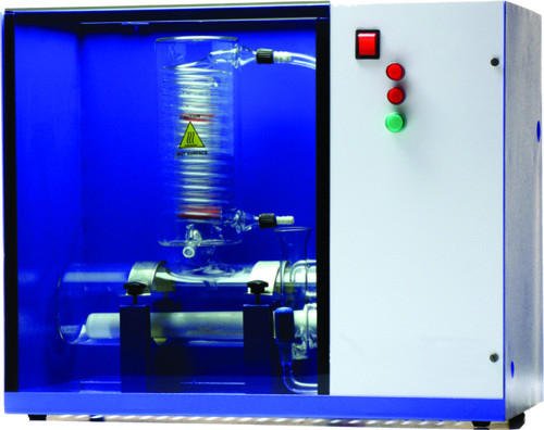 LI-DISG (D) -200 CABINET TYPE DISTILLATION APPARATUS ALL GLASS - DOUBLE STAGE
